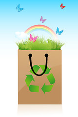 Image showing colorful recycle bag