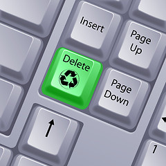 Image showing recycle keyboard button