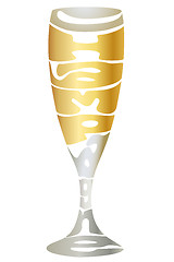 Image showing champagne glass