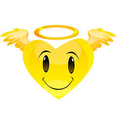 Image showing smiley angel heart