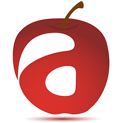 Image showing apple with text