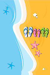 Image showing beach slippers