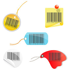 Image showing tags of barcodes