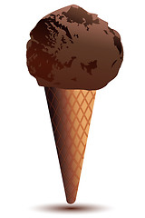 Image showing choco ice cream