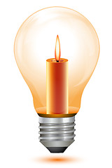 Image showing candle bulb