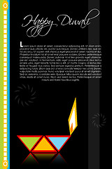 Image showing diwali card