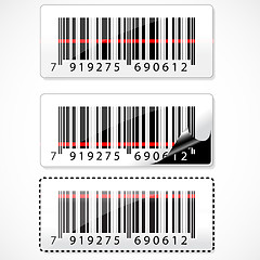 Image showing barcode with rays