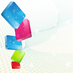 Image showing colorful vector background