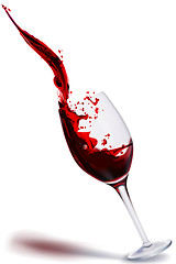 Image showing glass of wine