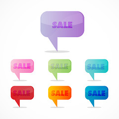 Image showing colorful sale icons