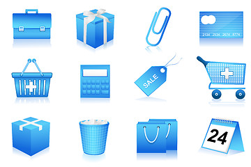 Image showing shopping and office icons