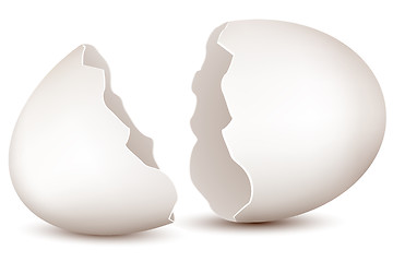 Image showing broken egg