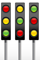 Image showing traffic signal icons