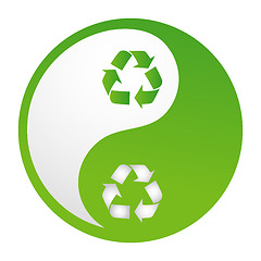 Image showing recycle yinyang