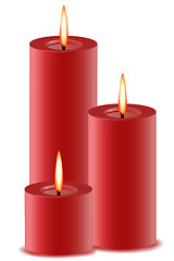 Image showing burning candle