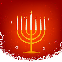 Image showing decorated hanukkah card