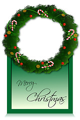 Image showing classical christmas card