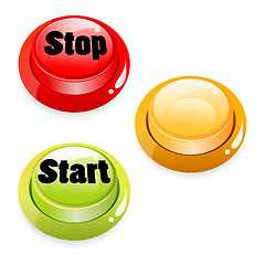 Image showing start stop push button