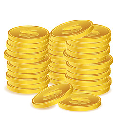 Image showing dollar coins