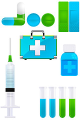 Image showing medical icons
