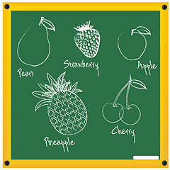 Image showing fruits sketch