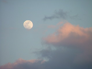 Image showing Moon on African sky