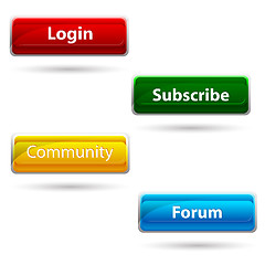 Image showing website buttons