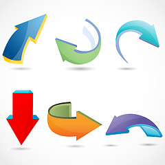 Image showing colorful different arrows