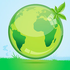 Image showing recycle globe