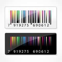 Image showing colorful barcode