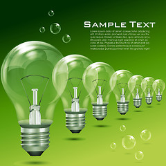 Image showing recycle  electric bulbs