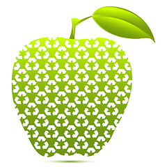 Image showing recycle apple