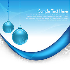 Image showing abstract merry christmas card