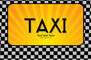 Image showing taxi text