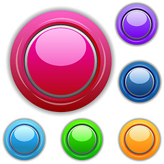 Image showing multicolored buttons