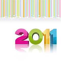 Image showing 2011 new year card