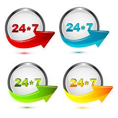 Image showing 24*7  icon