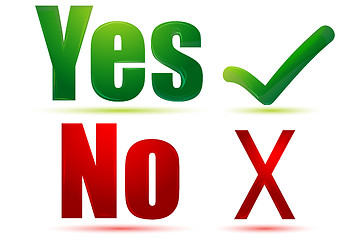 Image showing yes and no