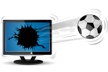 Image showing football with tv