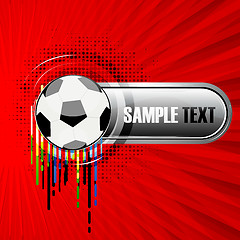 Image showing abstract vector background with football