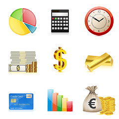 Image showing business icons