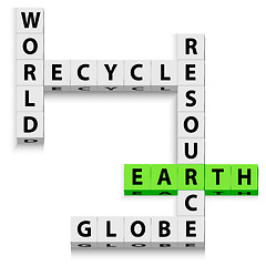 Image showing world recycle