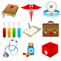 Image showing medical icons