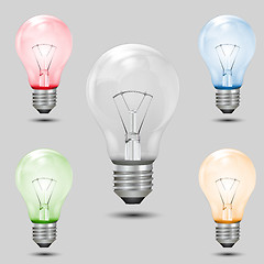 Image showing multi colored bulbs