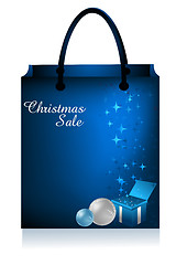 Image showing christmas shopping bag
