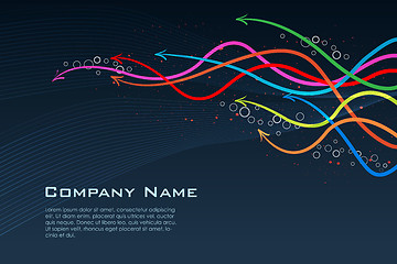 Image showing colorful business card