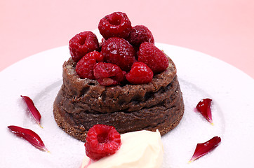 Image showing Raspberry Chocolate Dessert