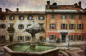 Image showing Village square Italy