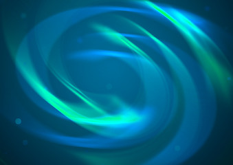 Image showing Abstract blue vortex background