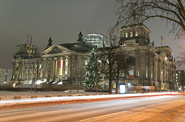 Image showing berlin reichstag winter